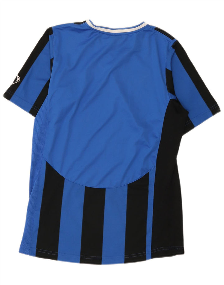 Nike drenge T-shirt top 13-14 år XL blå stribet polyester