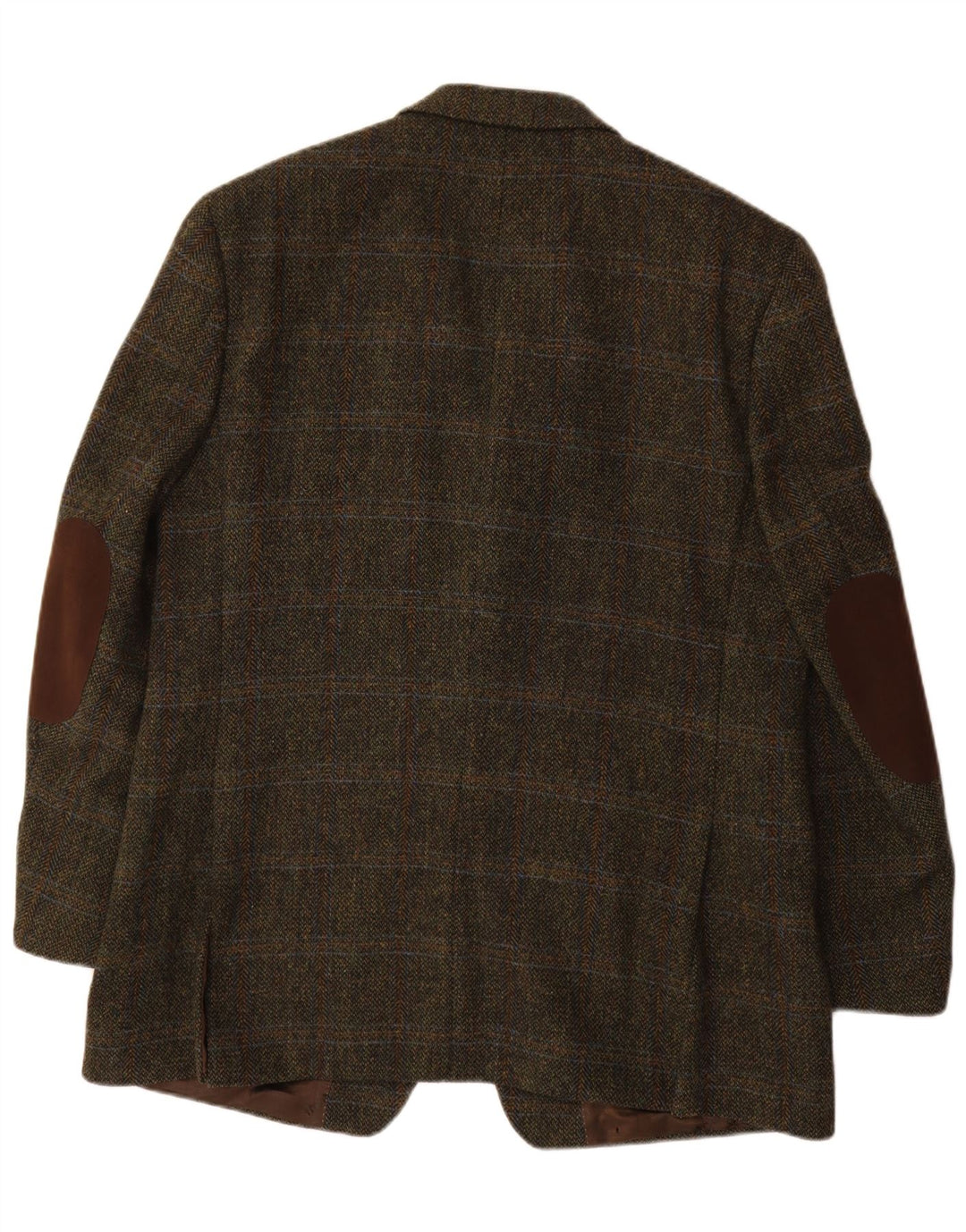 Mario Barutti Herre Harris Tweed Blazer Jacket IT 54 2XL Khaki Check