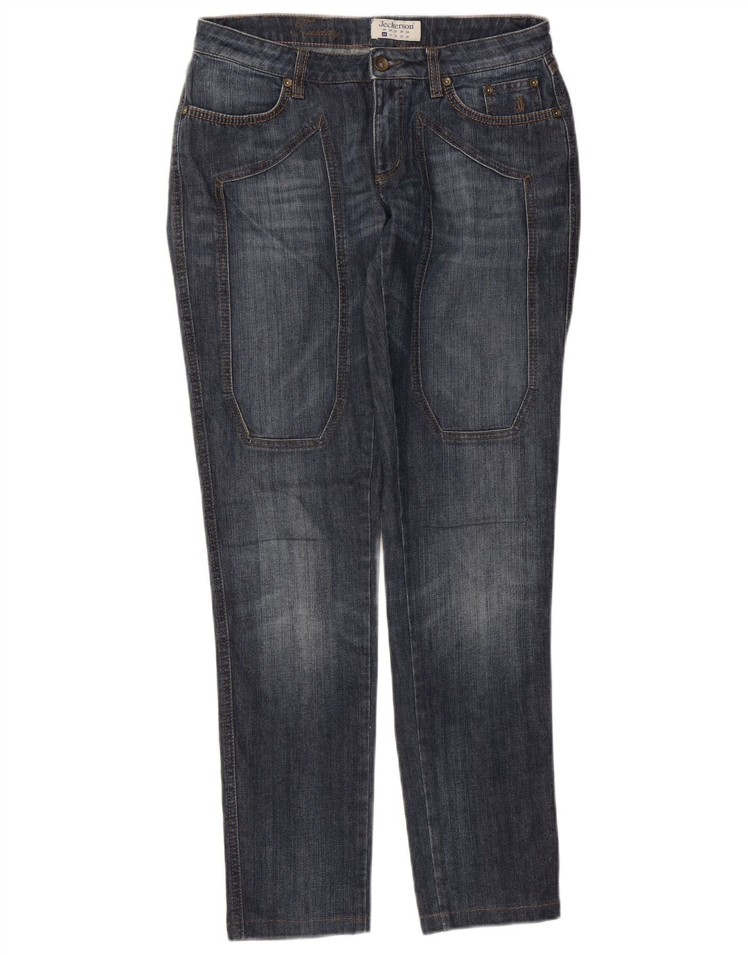 Jeckerson Dame Slim Jeans W30 L32 Marineblå Bomuld