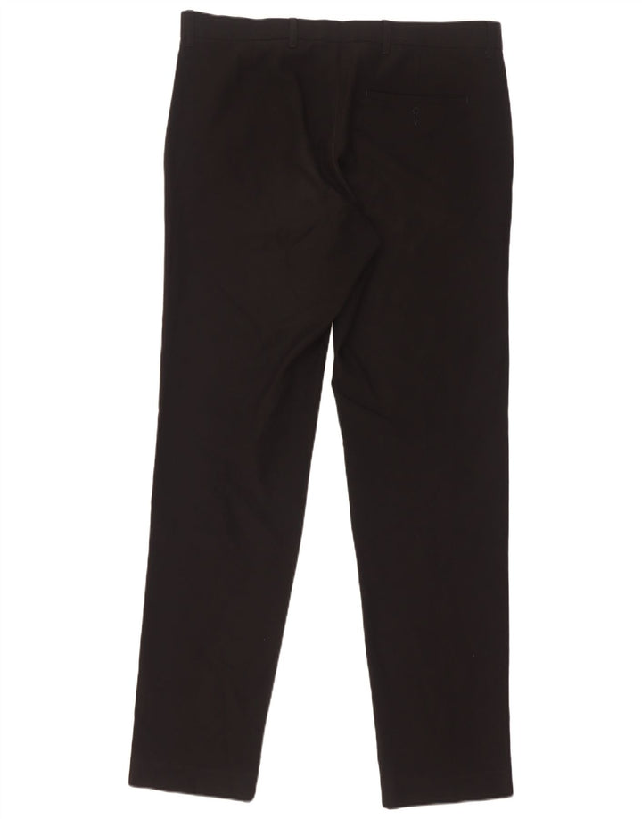 Marks & Spencer Herre Slim Chino Bukser W34 L33 Sort Polyester