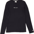 CHAMPION Womens Top Long Sleeve UK 14 Large Black Vintage Champion and Second-Hand Champion from Messina Hembry 