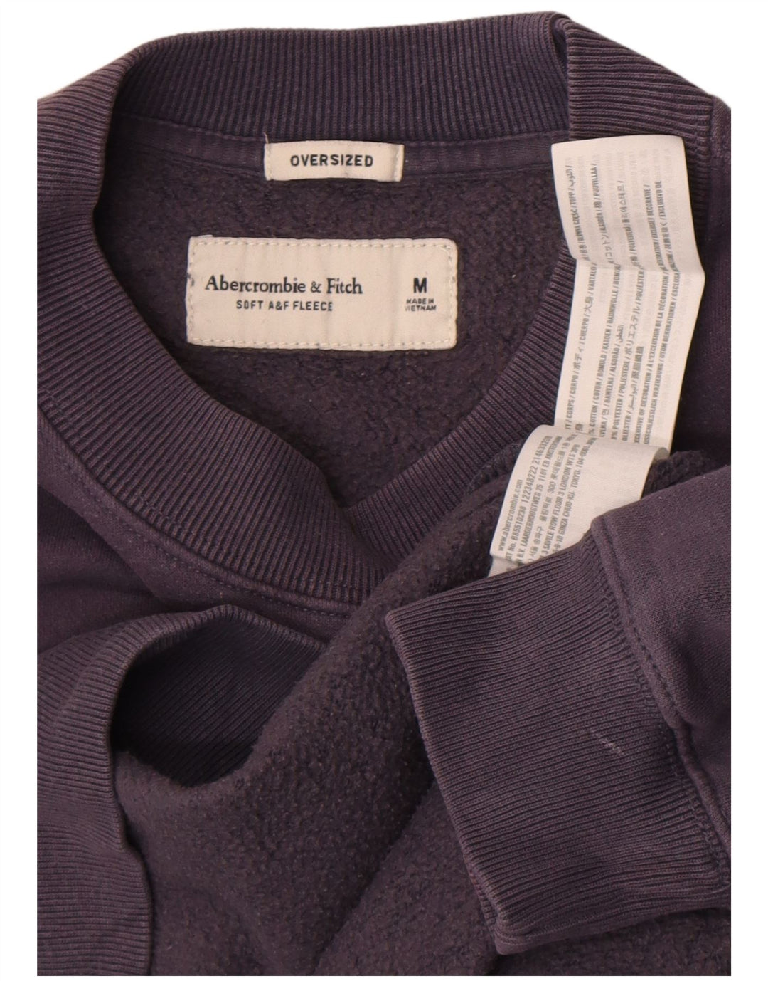 Abercrombie & Fitch Hudson grafisk sweatshirt til kvinder, medium lilla
