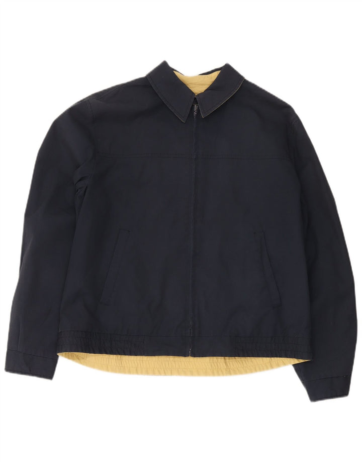 Vintage Bomberjakke til mænd UK 38 Medium Navy Blue
