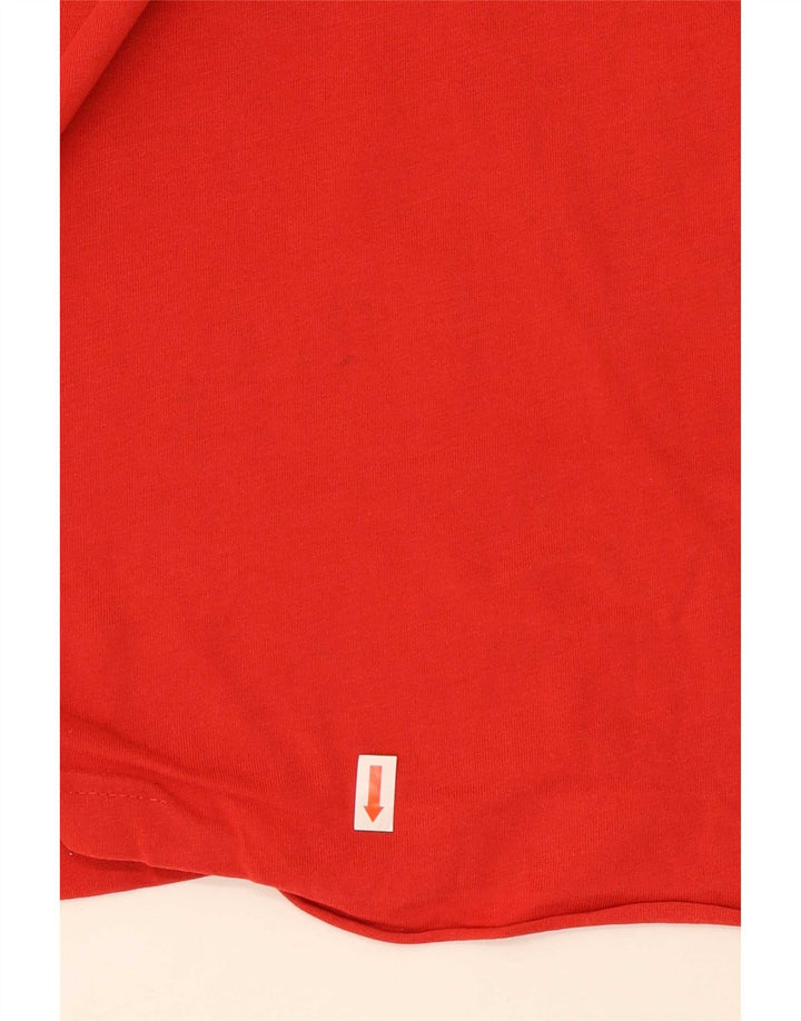 Puma Herre grafisk T-shirt Top Medium Rød Bomuld