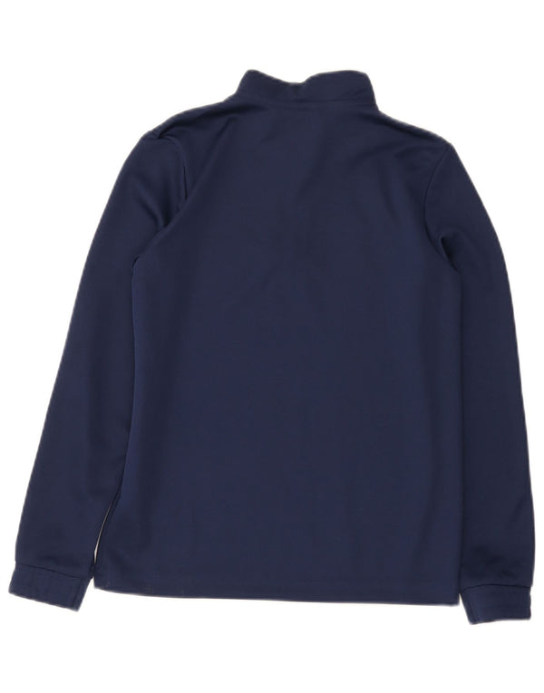 Adidas Boys Aeroready Pullover med lynlås-hals træningsdragt Top 11-12 år Marineblå