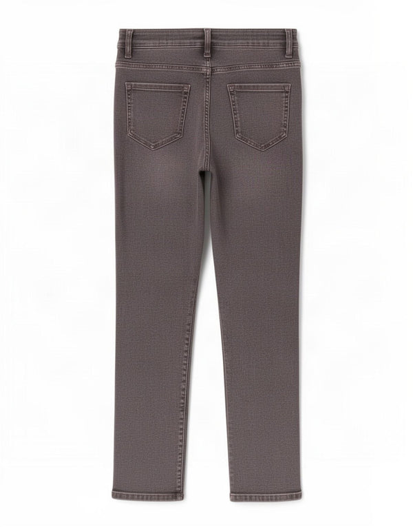 Marks & Spencer Dame The Lily Slim Jeans UK 10 Small W26 L26 Grå Bomuld
