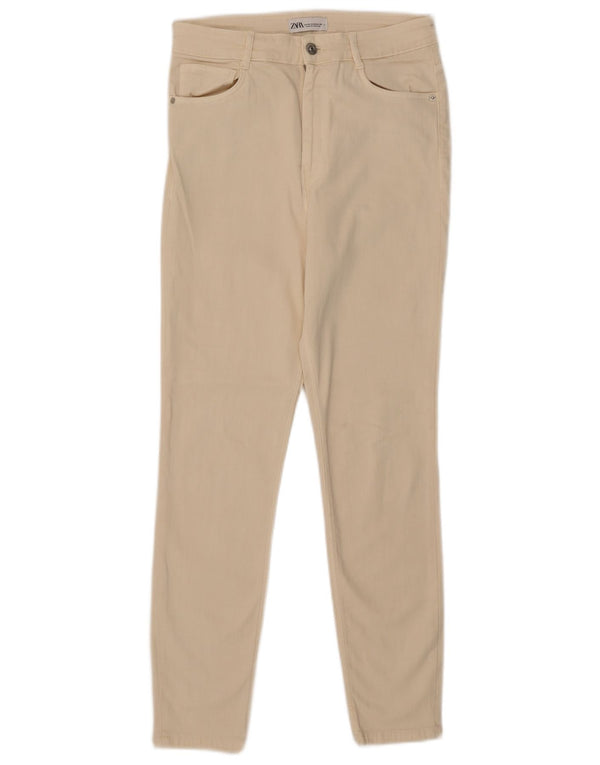 Zara Dame Skinny Jeans EU 42 Large W32 L27 Beige