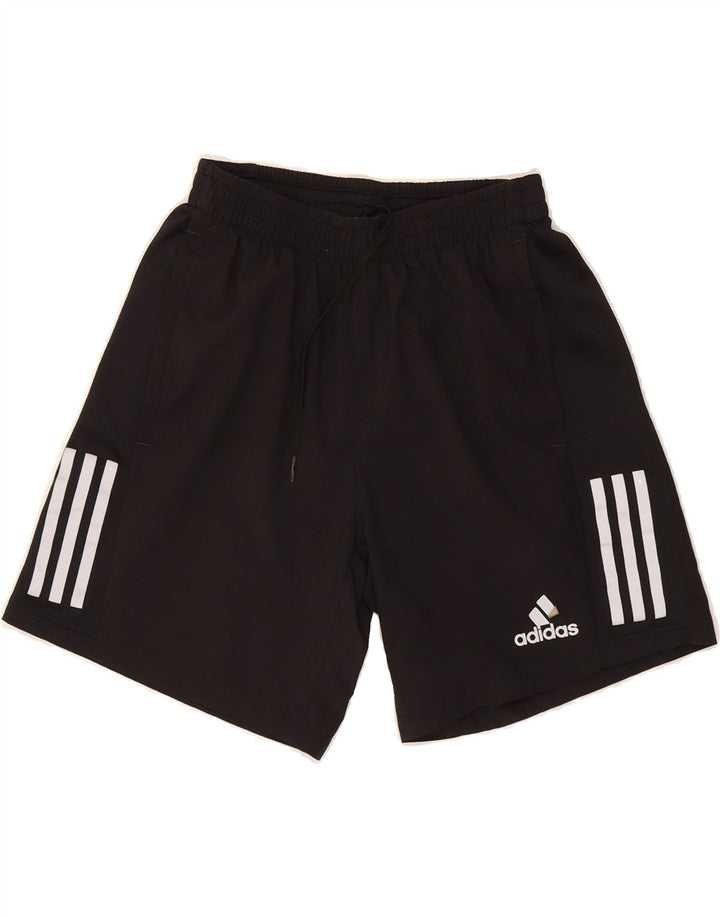 ADIDAS Boys Sport Shorts 6-7 Years Small  Black Polyester Vintage Adidas and Second-Hand Adidas from Messina Hembry 