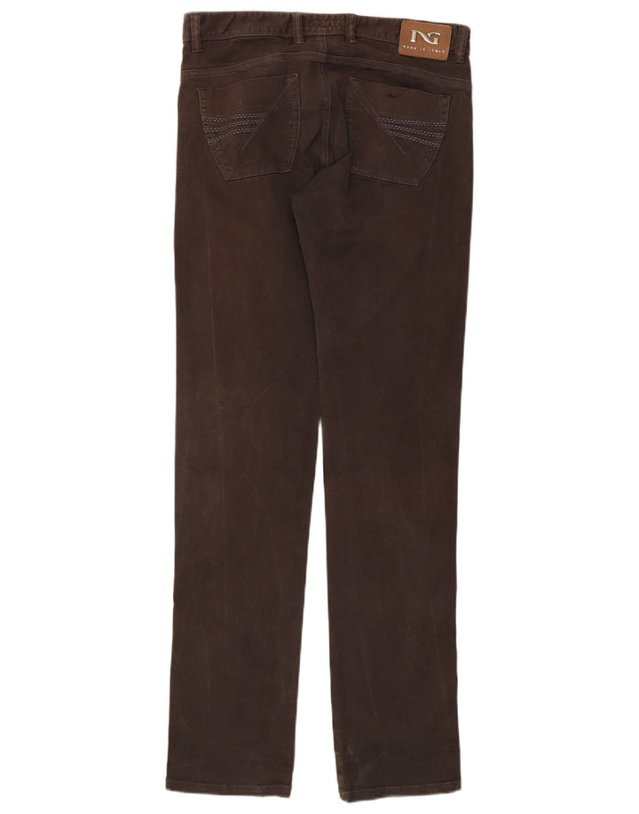 Nero Giardini Straight Jeans til mænd W34 L35 brun bomuld