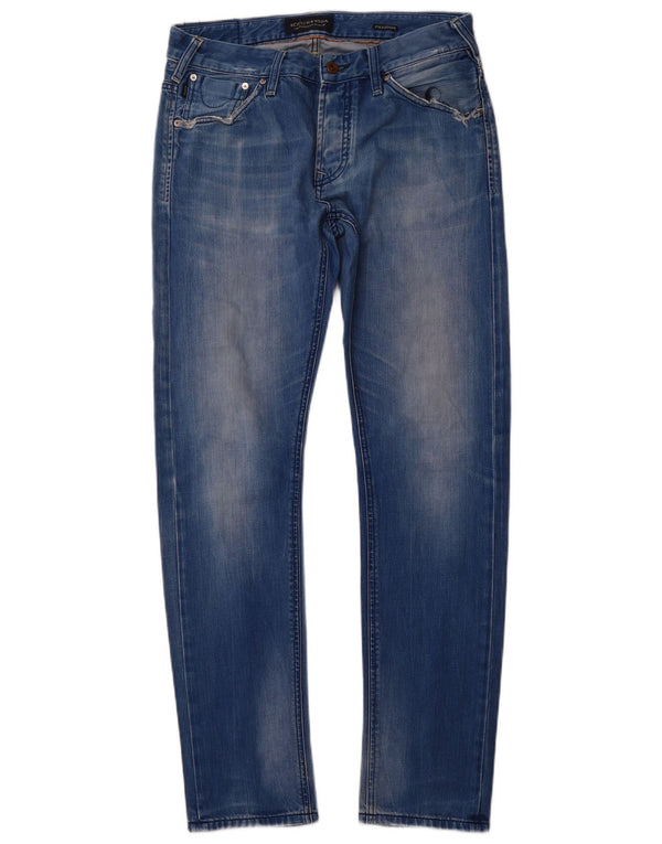SCOTCH & SODA Slim Jeans til mænd W32 L34 Blå bomuld