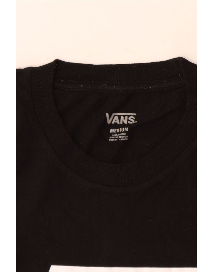 Vans Herre Grafisk T-Shirt Top Medium Sort Bomuld