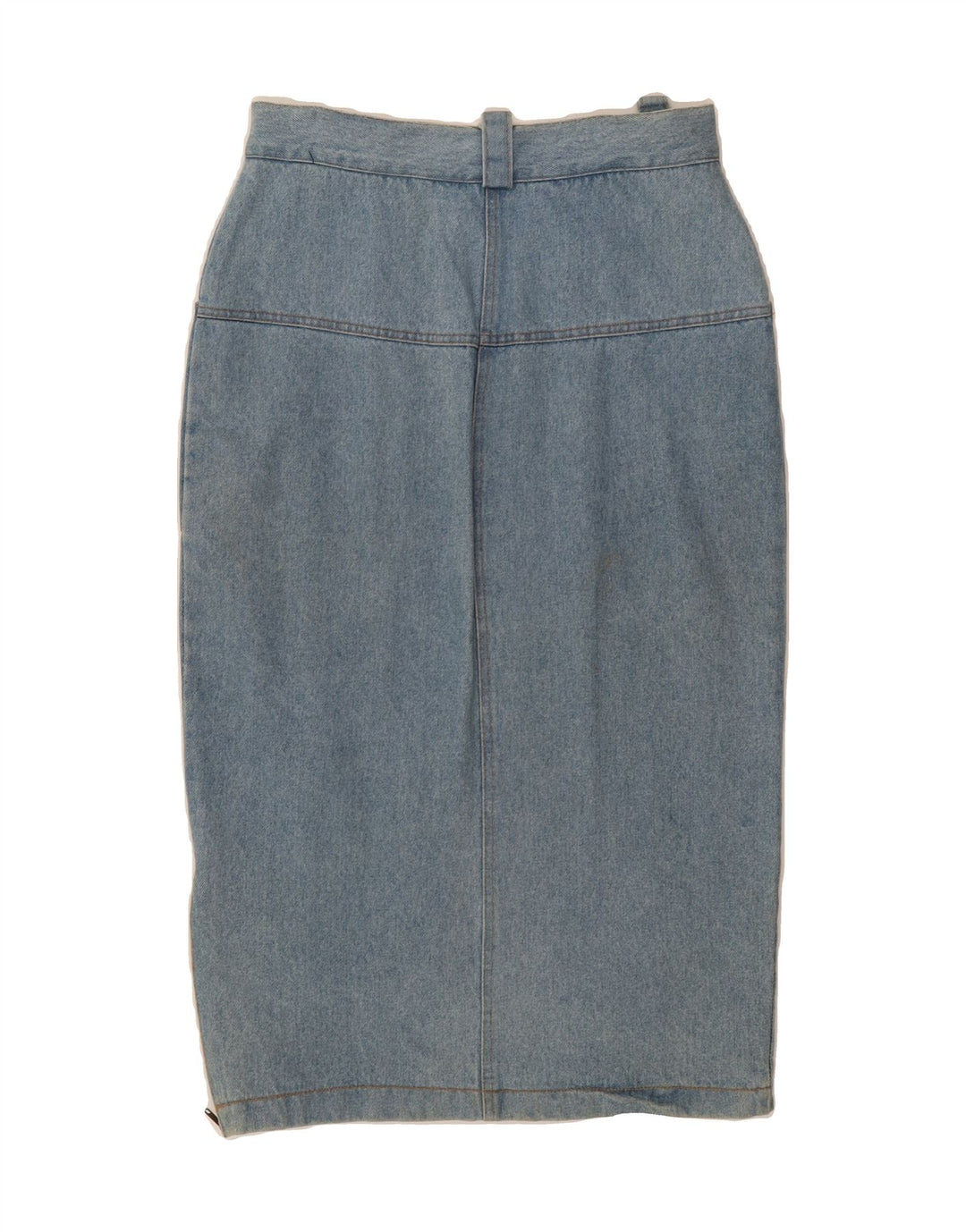 VINTAGE Womens Denim Skirt W30 Medium Blue Cotton Vintage Vintage and Second-Hand Vintage from Messina Hembry 