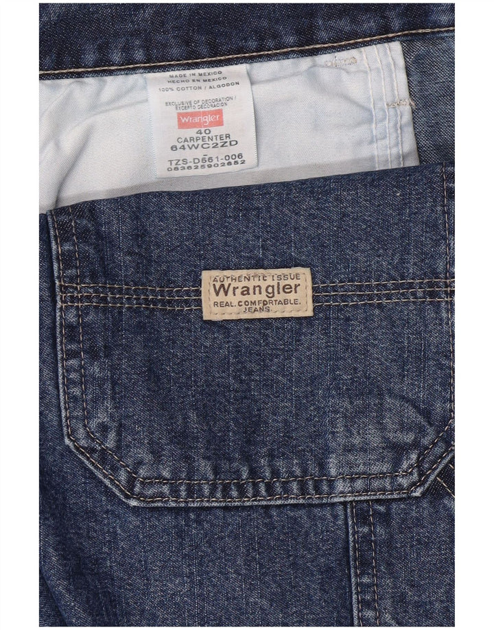 WRANGLER Mens Cargo Denim Shorts W40 XL Blue Cotton