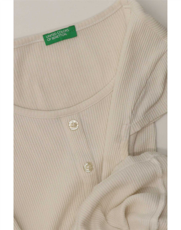 Benetton Damebluse Top Lille Hvid