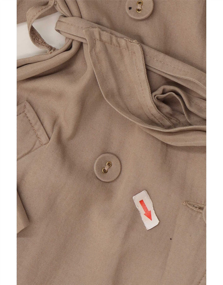Oasis Womens Trench Coat UK 6 XS Grå Lyocell