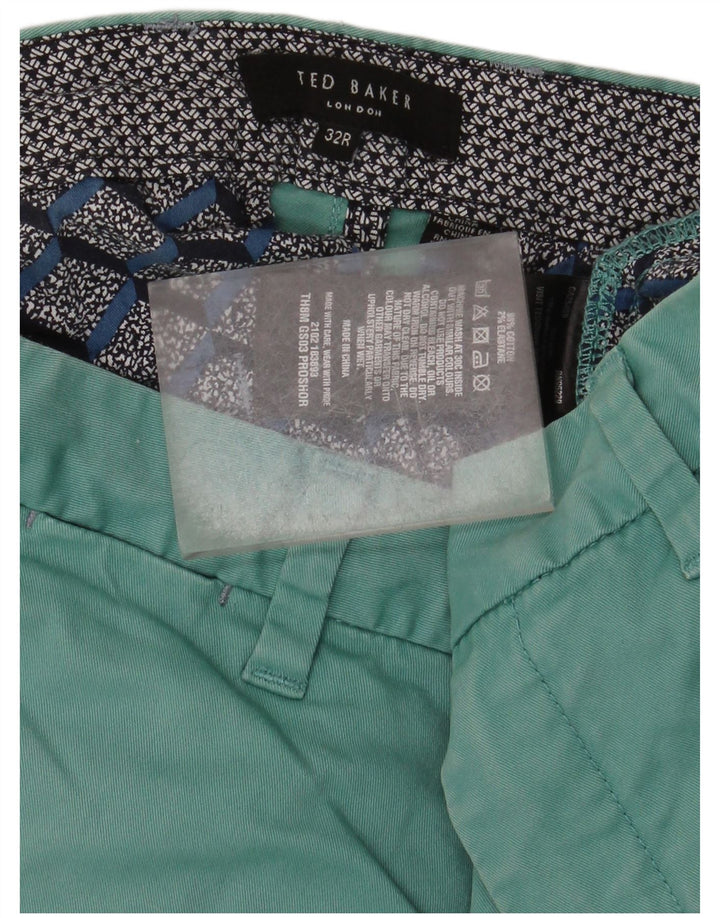 Ted Baker Chino Shorts til mænd W32 Medium Blue Cotton