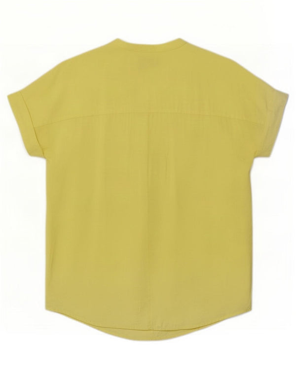 MINT VELVET Damebluse Top UK 12 Medium Yellow Viscose