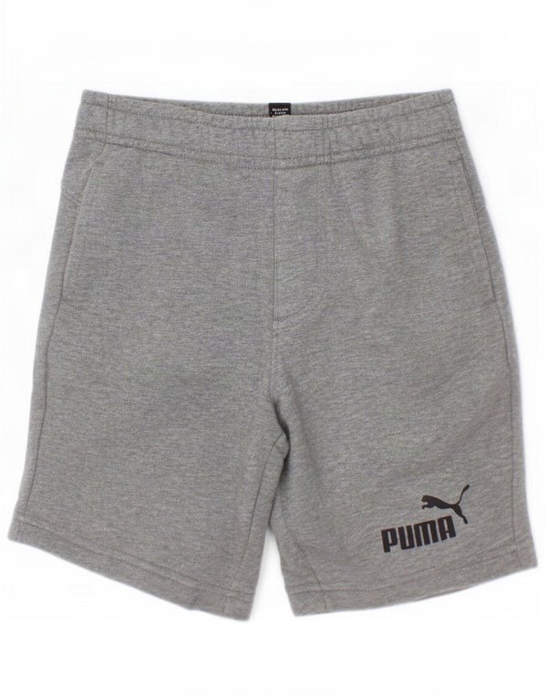 Puma Boys Sports Shorts 7-8 år Grå Bomuld