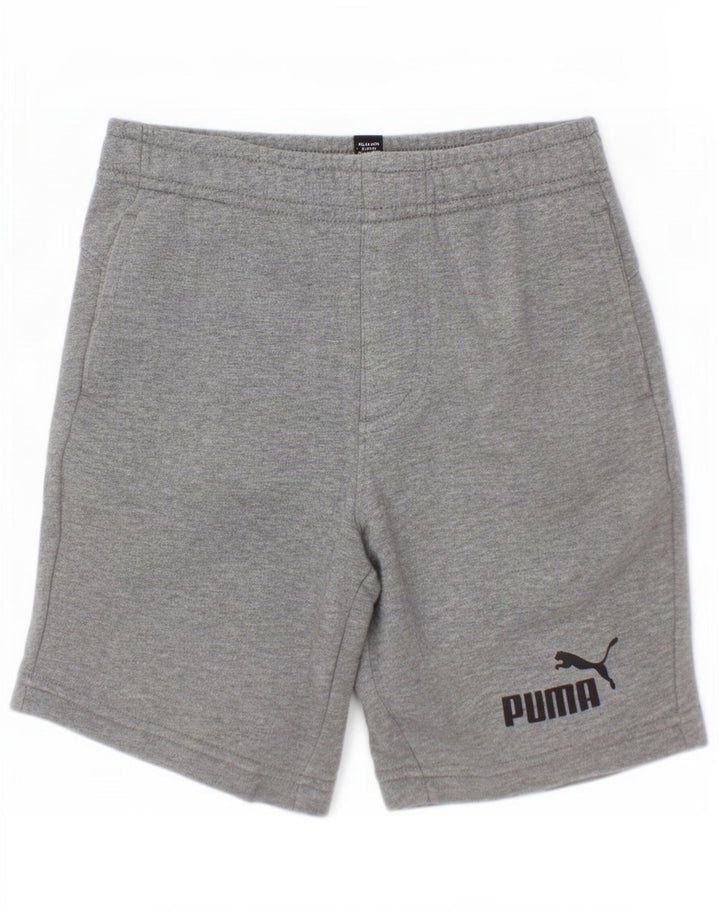 Puma Boys Sports Shorts 7-8 år Grå Bomuld