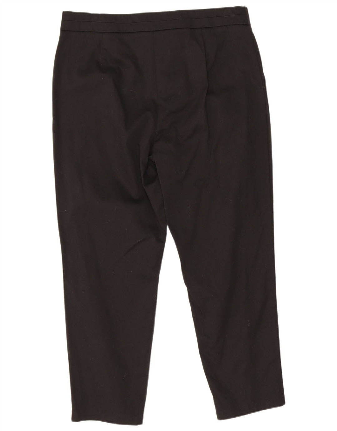 Marks & Spencer Dame Cropped Trousers UK 12 Medium W30 L23 Black Bomuld