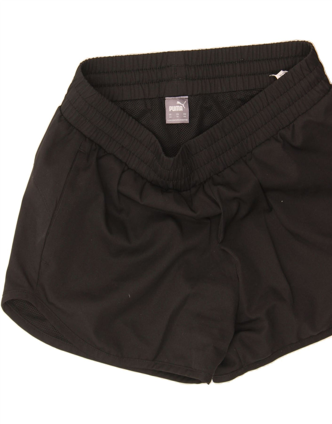 PUMA Womens Sport Shorts UK 6 XS  Black Polyester Vintage Puma and Second-Hand Puma from Messina Hembry 