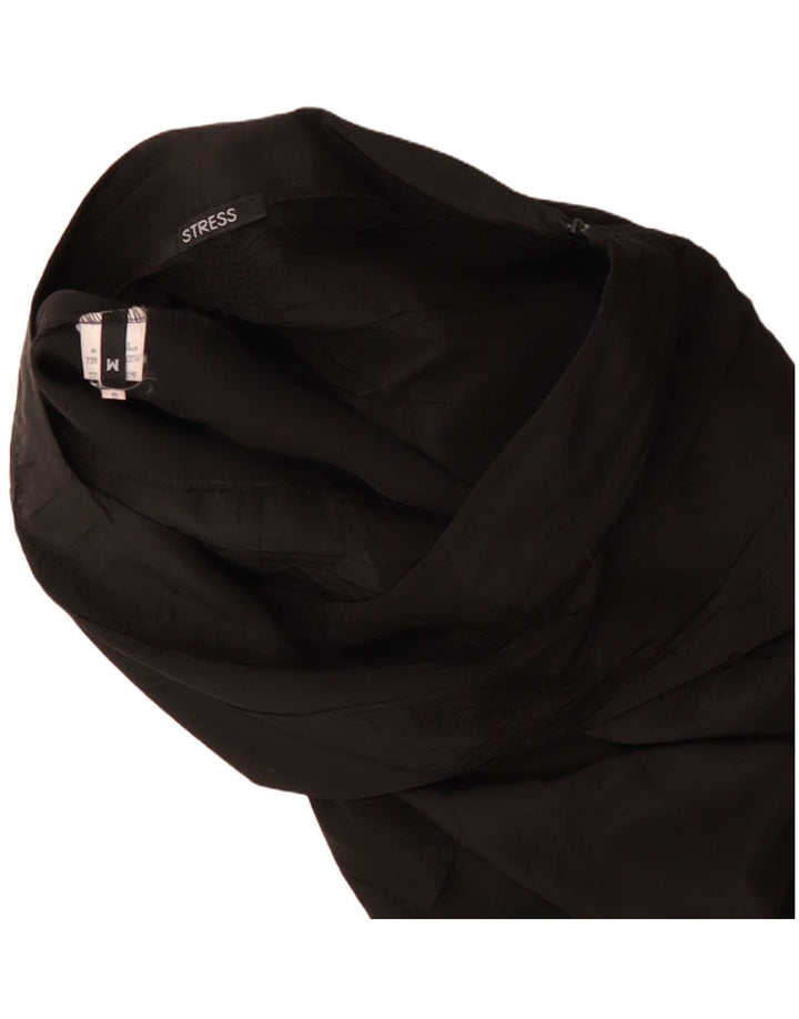 Vintage Dame Tulip Nederdel Medium W30 Sort Acetat