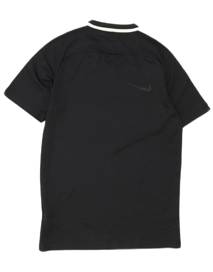 Nike Dri Fit poloshirt til mænd, lille sort Colourblock Polyester