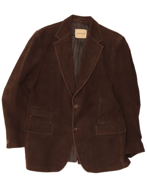 Gibson Herre 2 Button Blazer Jacket UK 42 XL Brun Bomuld