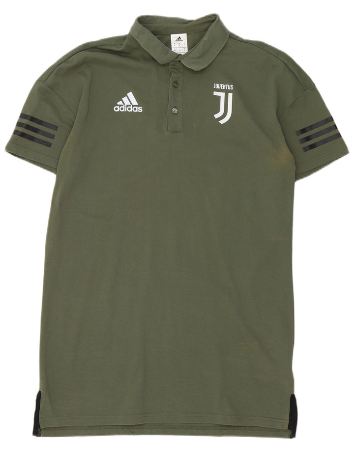 Adidas Juventus poloshirt til mænd mellemgrøn bomuld
