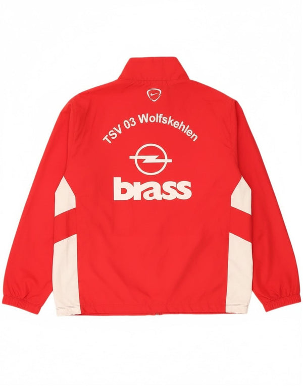 Nike Grafisk træningsdragt til mænd, topjakke, stor rød farveblok polyester