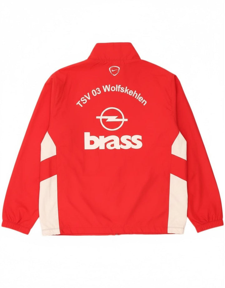 Nike Grafisk træningsdragt til mænd, topjakke, stor rød farveblok polyester