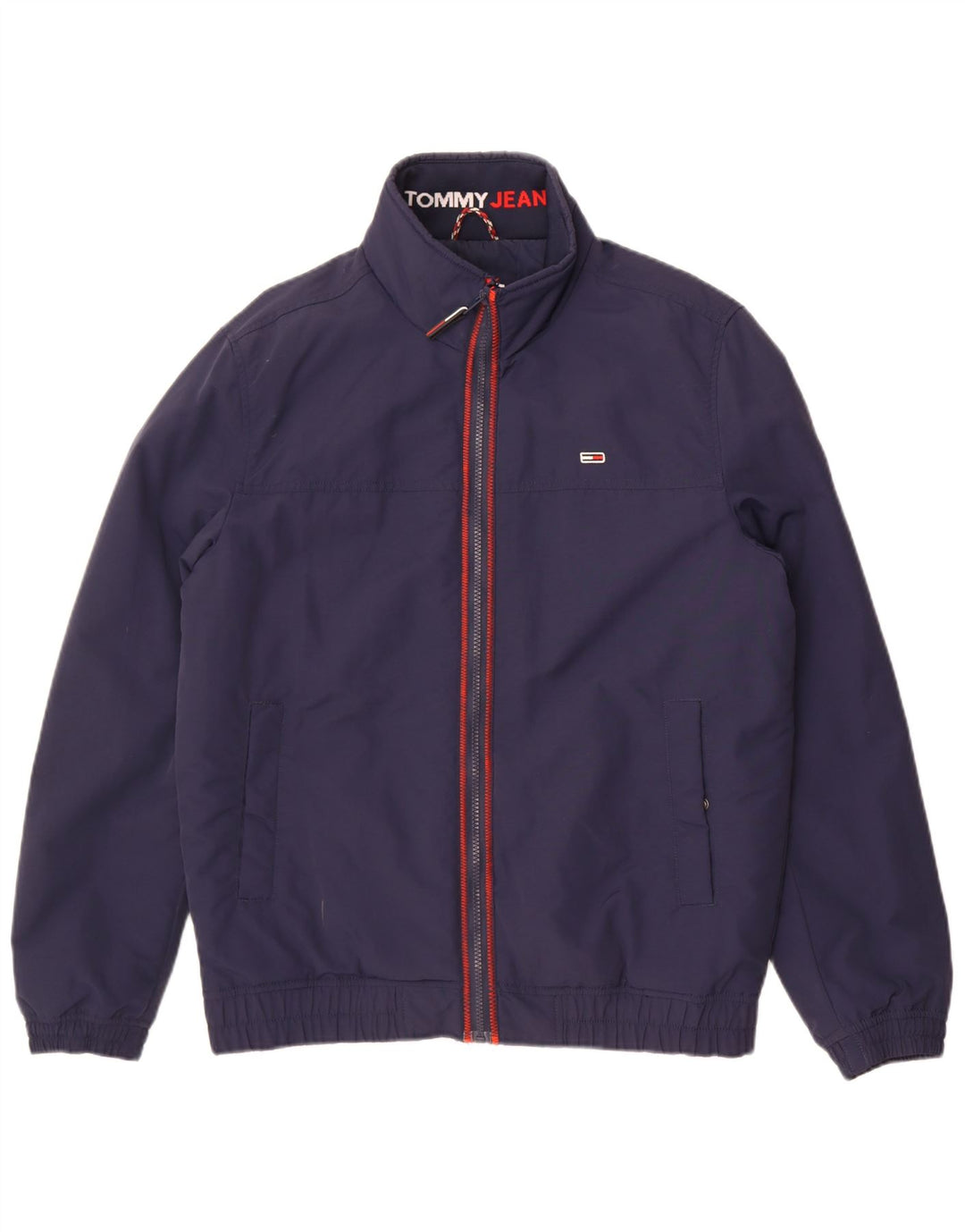 Tommy Hilfiger Herre Polstret Bomber Jacket UK 38 Medium Navy Blue Polyamid