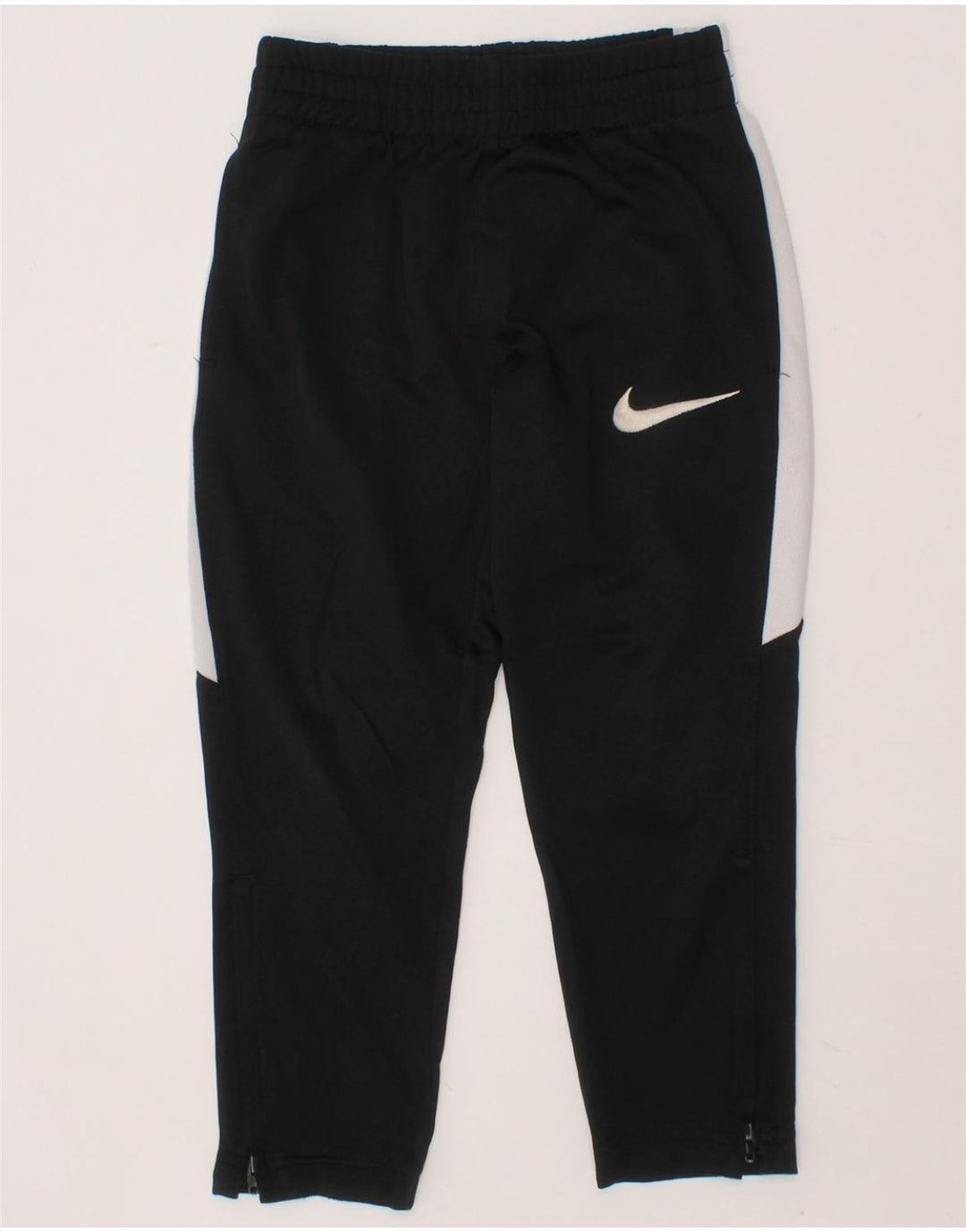 NIKE Boys Tracksuit Trousers 3-4 Years XS Black Colourblock Polyester Vintage Nike and Second-Hand Nike from Messina Hembry 