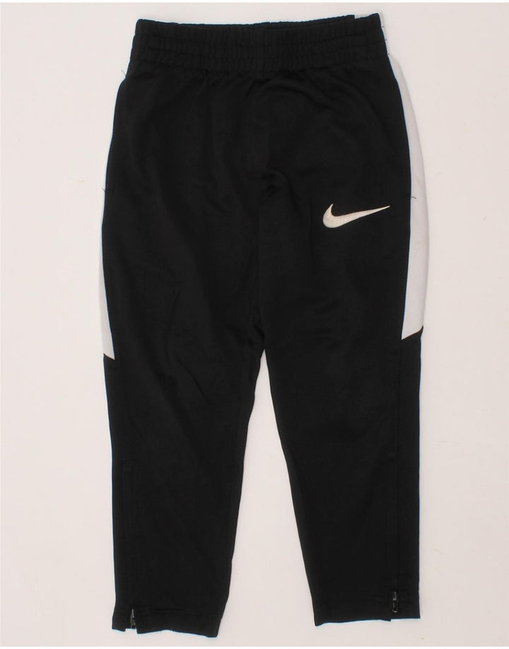 NIKE Boys Tracksuit Trousers 3-4 Years XS Black Colourblock Polyester Vintage Nike and Second-Hand Nike from Messina Hembry 