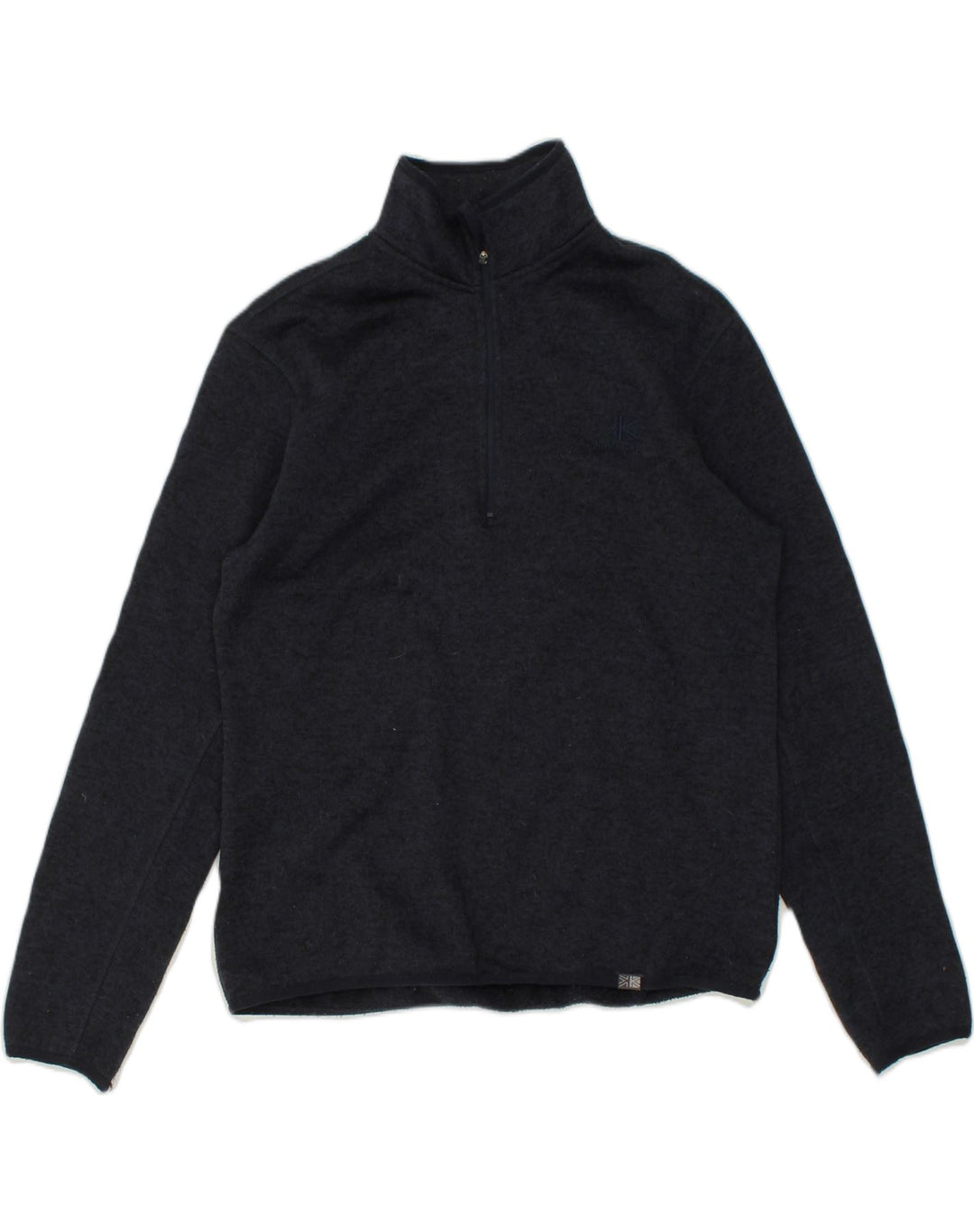 KARRIMOR Mens Zip Neck Jumper Sweater Small Grey Polyester | Vintage Karrimor | Thrift | Second-Hand Karrimor | Used Clothing | Messina Hembry 