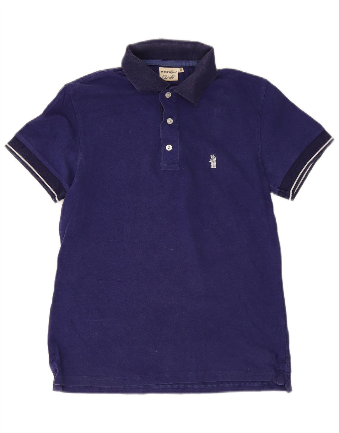 Refrigue herre poloshirt lille blå bomuld