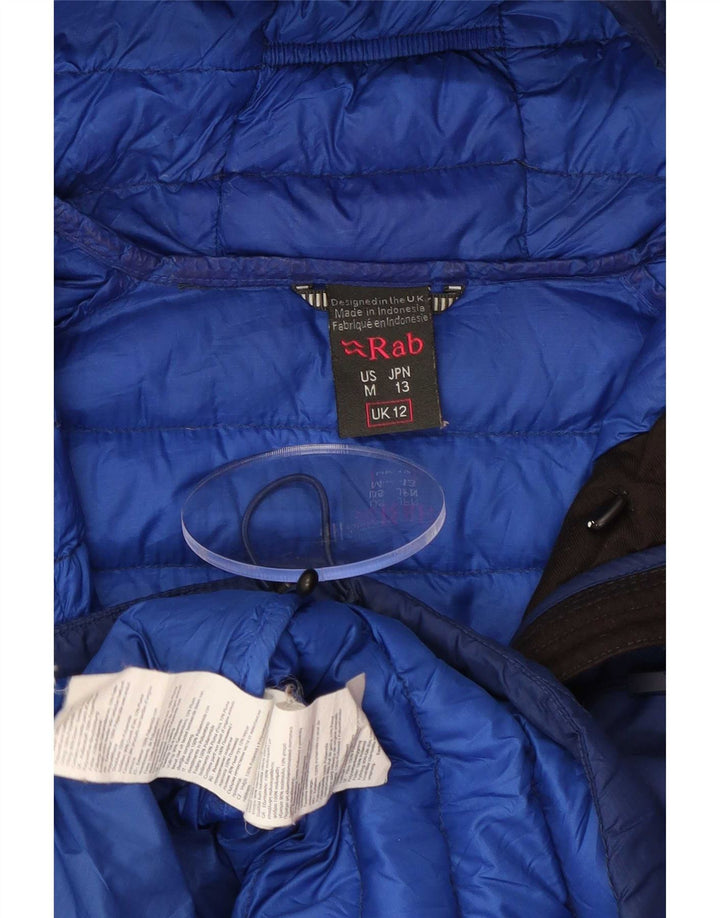 Rab hættejakke til kvinder UK 12 Medium Blue Polyamide