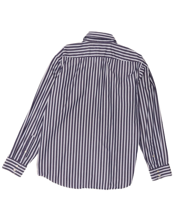 Hugo Boss Herre Regular Fit skjorte str. 43 17 XL Marineblå nålestribe