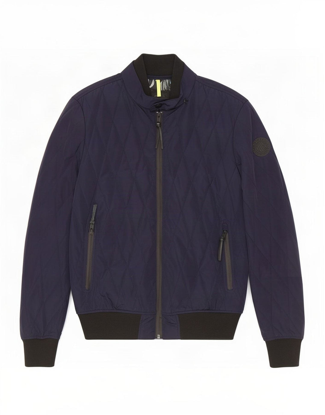 Replay Herre quiltet jakke UK 38 Medium Navy Blue Polyester
