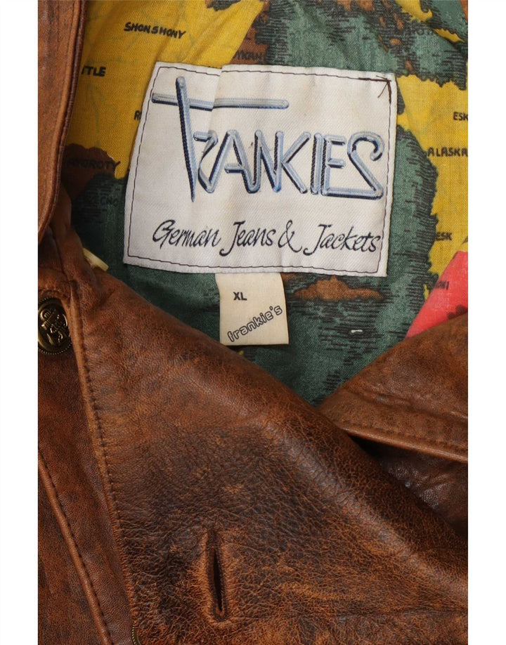 Frankie's Womens Military Crop Dobbeltradet jakke UK 18 XL Brun