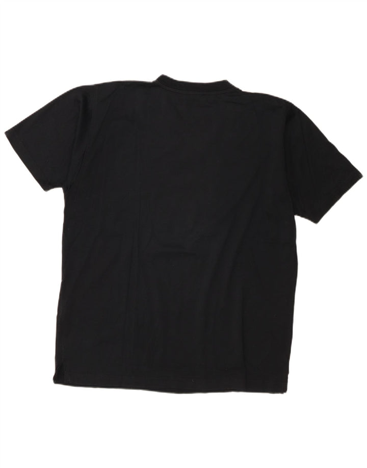 Pierre Cardin Herre T-Shirt Top Medium Sort Bomuld