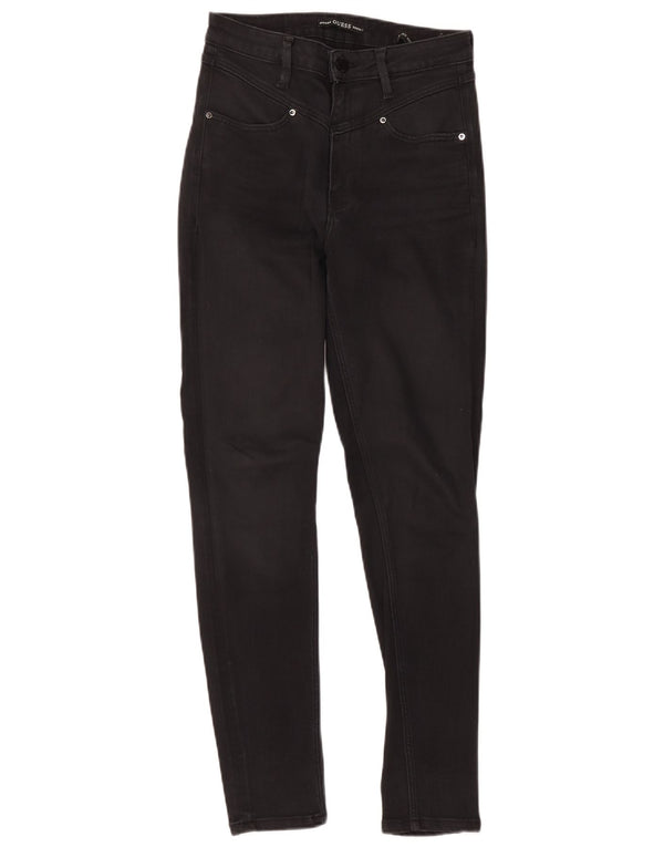 Guess Womens High Rise Super Skinny Jeans W28 L28 Sort