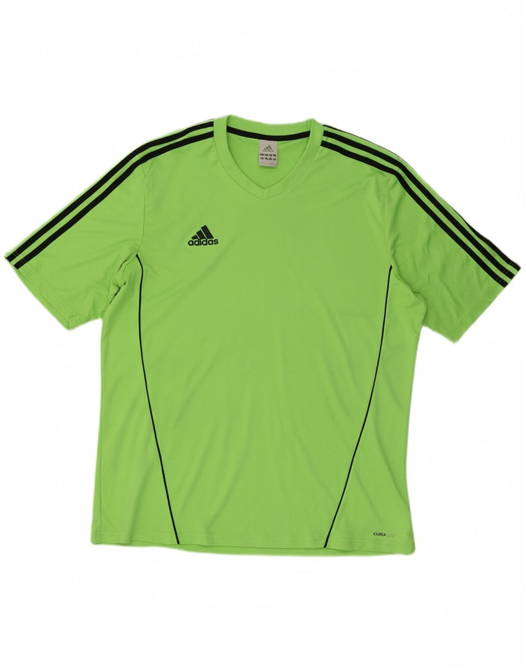 ADIDAS Mens Climalite T-Shirt Top XL Green Polyester
