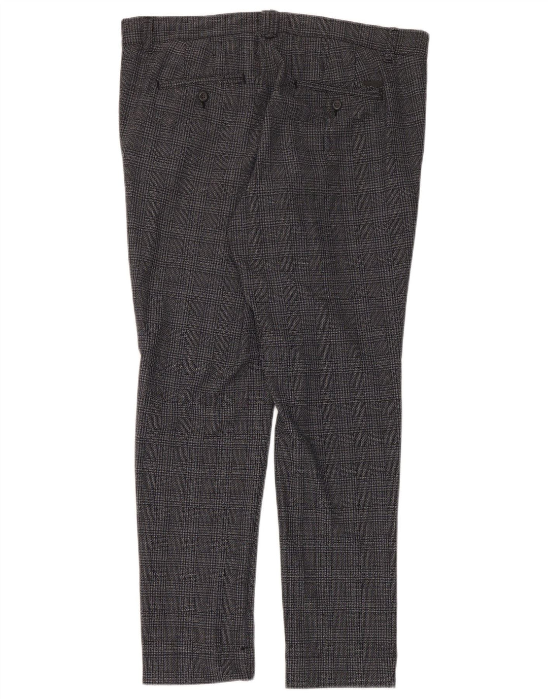 Jack & Jones Herre Marco Slim Chino Bukser W36 L32 Grå ternet polyester