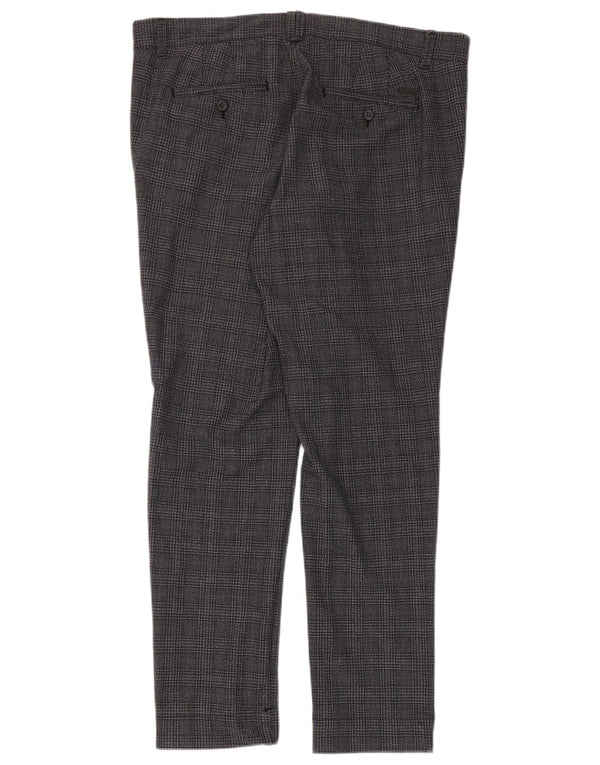 Jack & Jones Herre Marco Slim Chino Bukser W36 L32 Grå ternet polyester