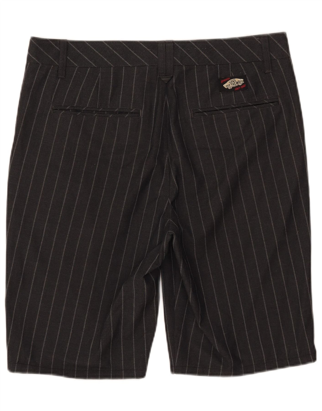Vans Herre Chino Shorts W32 Medium Black Pinstripe Polyester