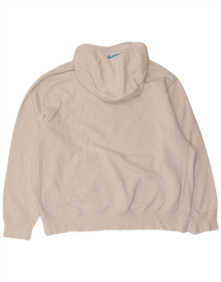 Nike grafisk hættetrøje til mænd XL Hvid bomuld