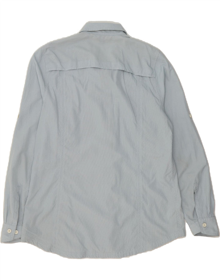 EDDIE BAUER Womens Shirt UK 16 Large Blue Check Polyester Vintage Eddie Bauer and Second-Hand Eddie Bauer from Messina Hembry 