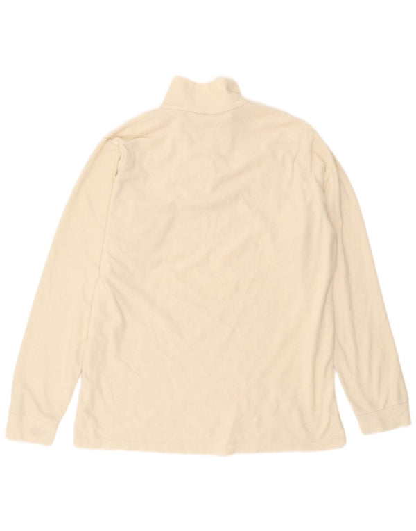 Brugi herre lynlås hals fleece trøje 2XL Off White