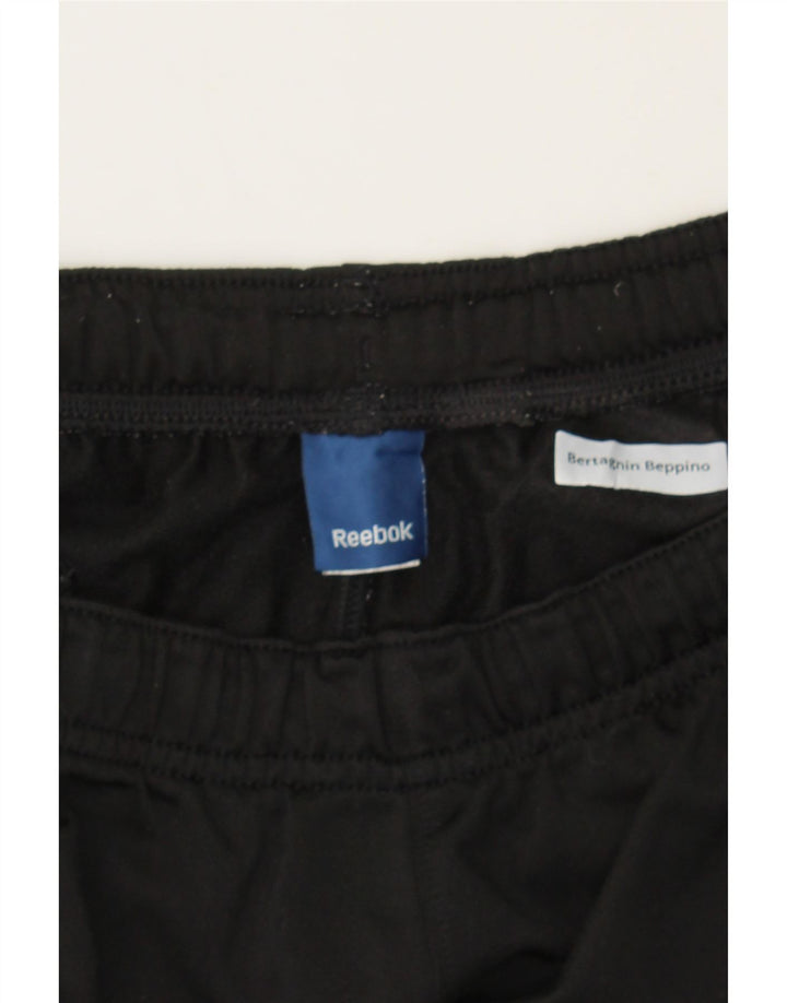 REEBOK Womens Tracksuit Trousers UK 10 Small  Black Polyester Vintage Reebok and Second-Hand Reebok from Messina Hembry 